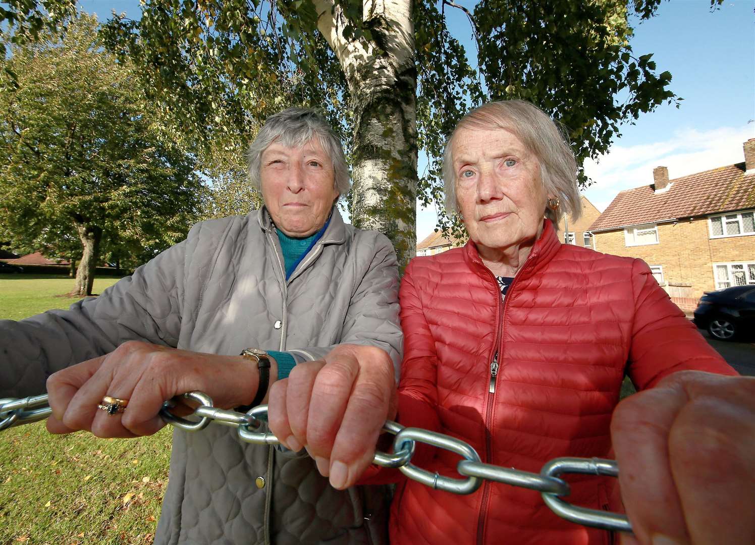 Olwen O'Dowd and her friend Margaret Fiest have vowed to chain themselves to the trees. Picture: Phil Lee