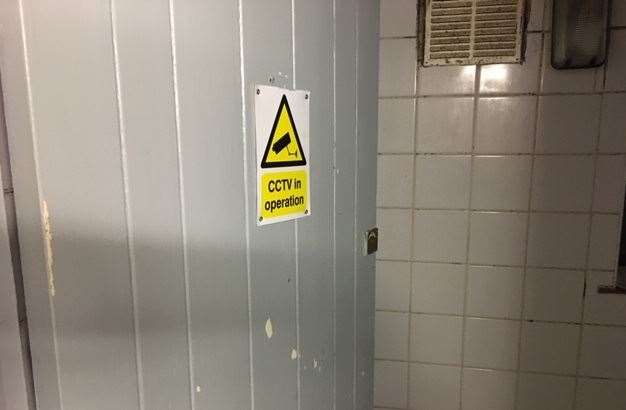 You have been warned, there’s a CCTV sign on the cubicle door in the gents