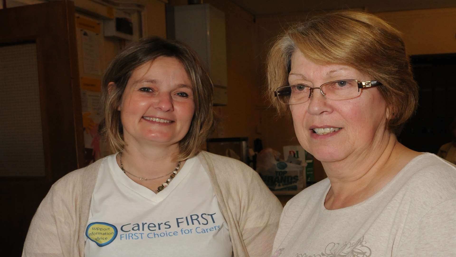 Carers First event. L-R: Amy Weaver and Cath Simms