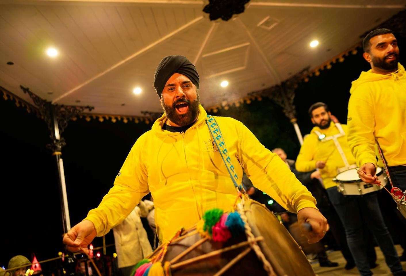 The Kings of Dhol drummed their sounds. Picture: Cohesion Plus