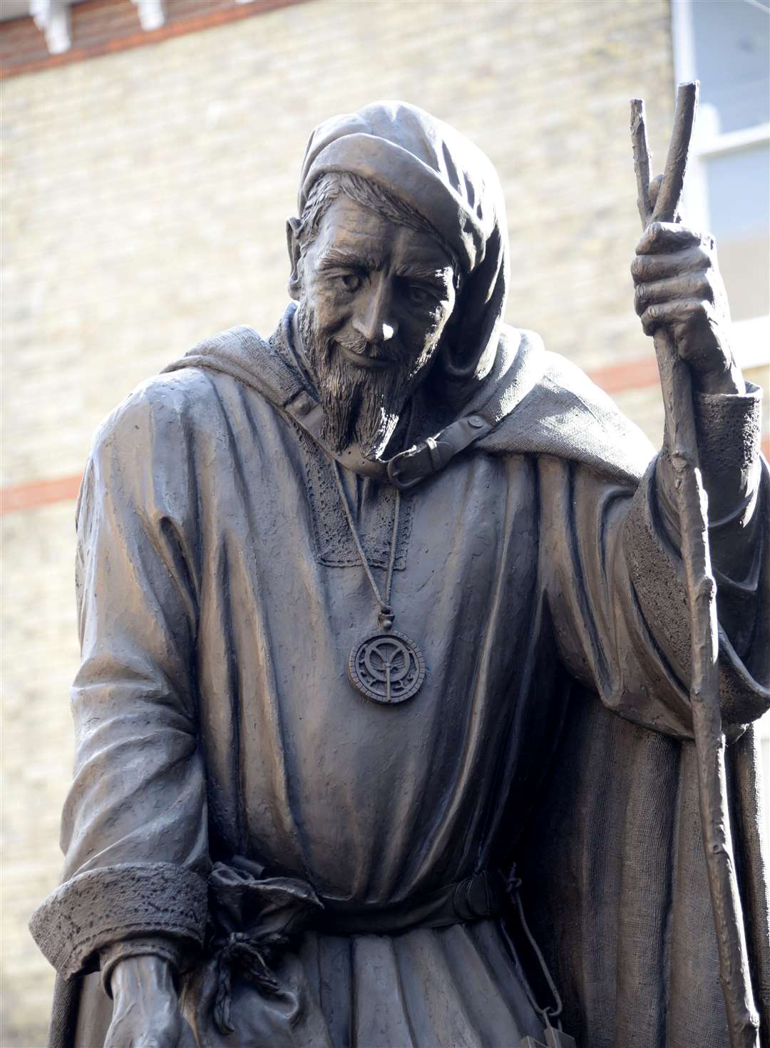 Geoffrey Chaucer statue at the junction of Best Lane and High Street, Canterbury