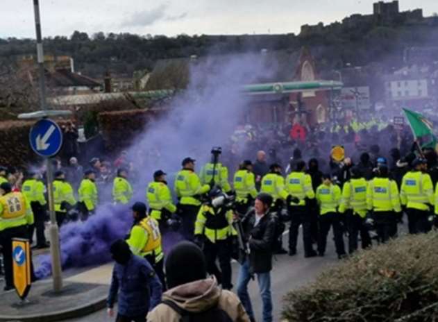 The Dover protests