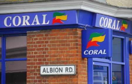 Three men raided the Coral bookmakers, at the Station Road junction with Albion Road, Birchington. Picture: BARRY DUFFIELD