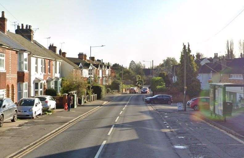 Police were called to Faversham Road in Ashford. Picture: Google