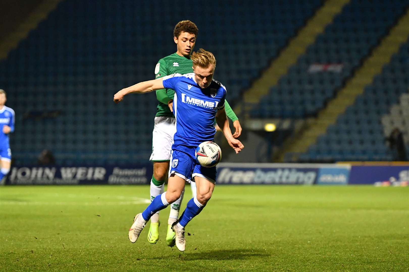 Kyle Dempsey in action for the Gills against Lincoln last week Picture: Keith Gillard