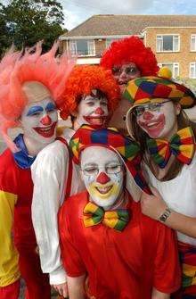 Clowns pictured at the start of the Ramsgate Carnival in 2007