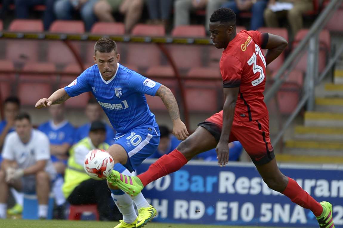 Cody McDonald impressed Justin Edinburgh at Leyton Orient but the Gills boss is concerned about his side's sharpness in front of goal Picture: Barry Goodwin