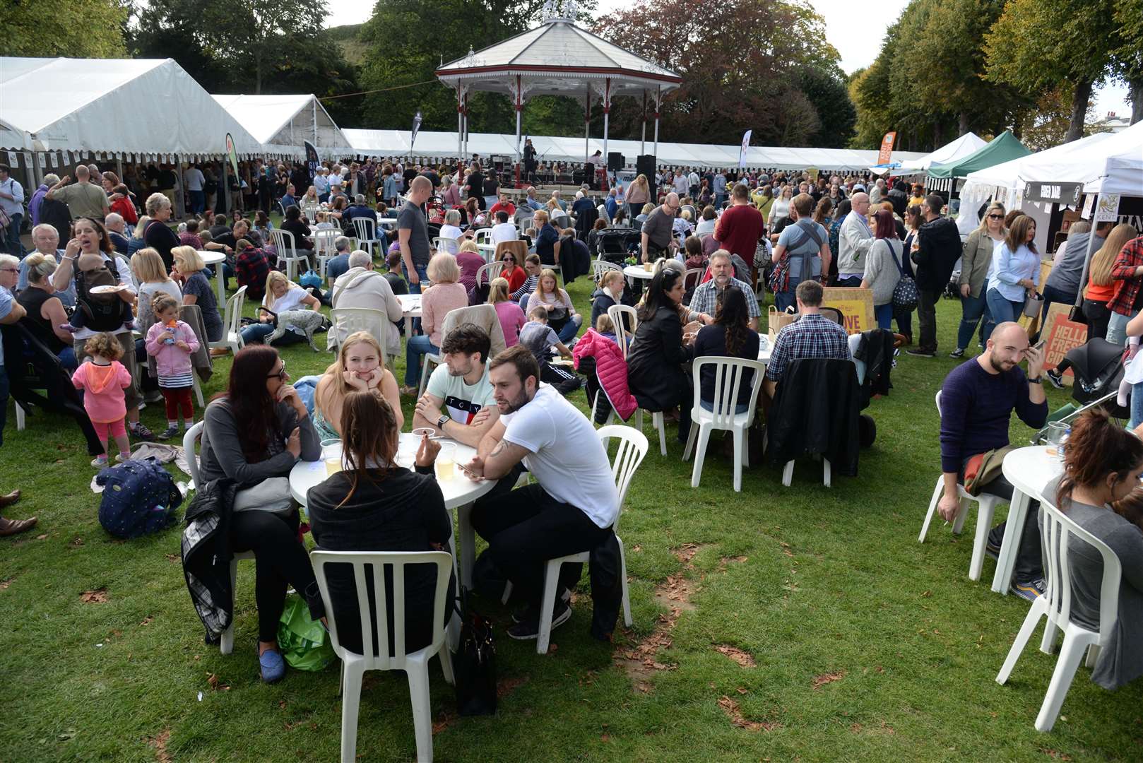 The busy scene at the Canterbury Food and Drink festival in 2017