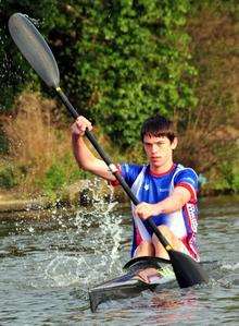 Teenage kayak star Peter Bannister