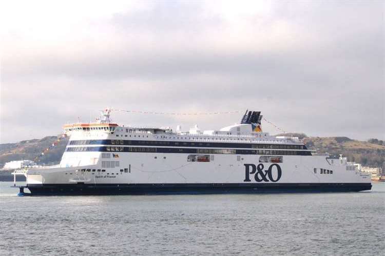 There are delays on P&O Ferries between Calais and Dover following an IT system failure.