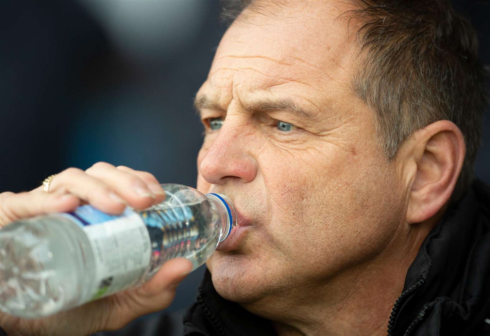Thirsty work for Gills boss Steve Lovell Picture: Ady Kerry