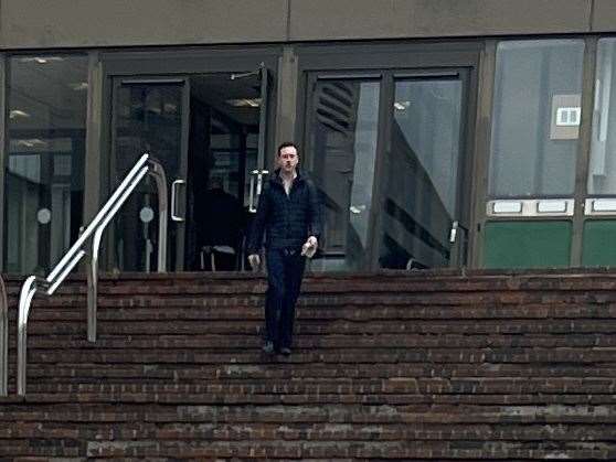 Daniel Adams, of Nightingale Road, leaving Maidstone Crown Court. Picture: Megan Carr