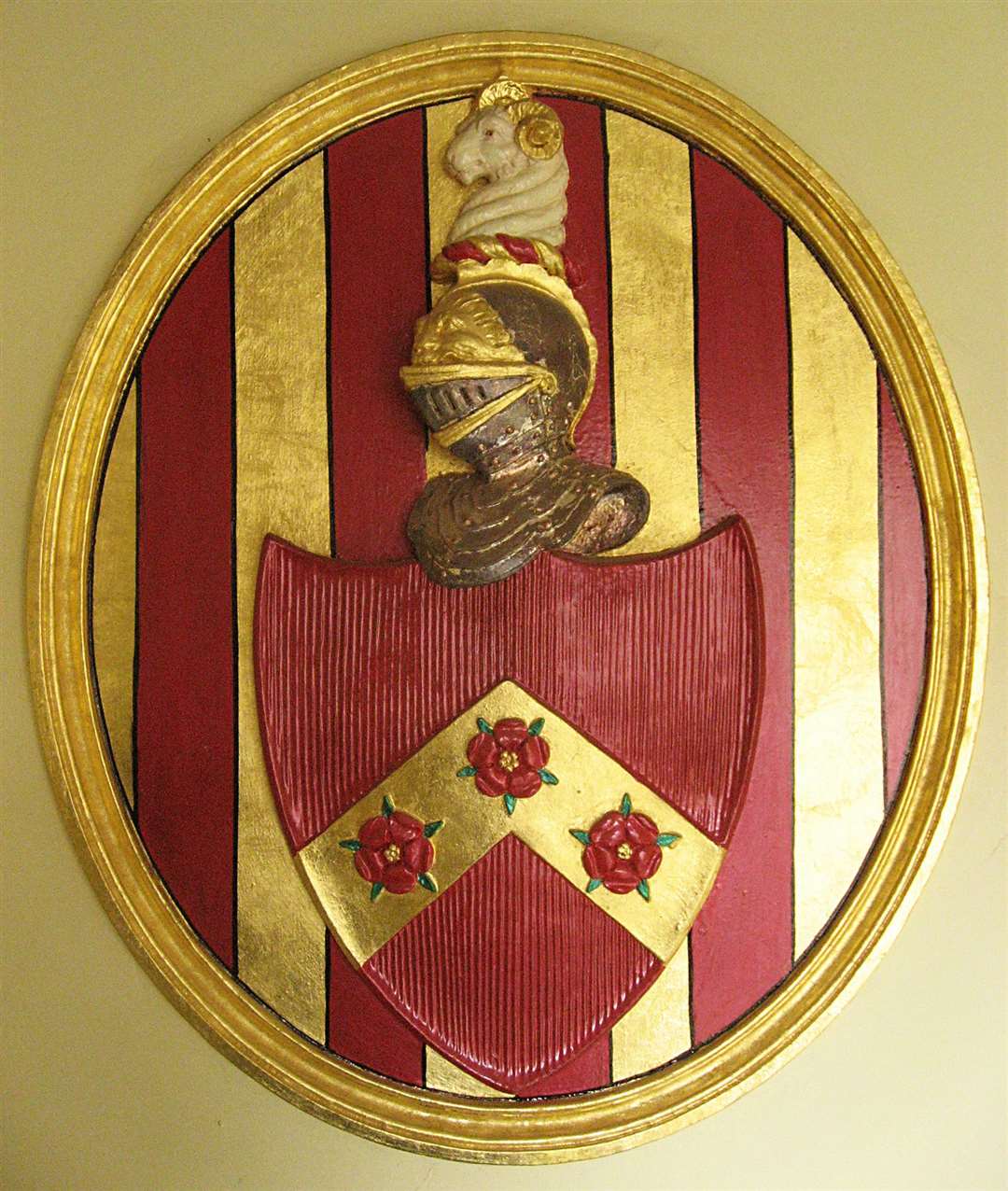 The coat of arms for Sir Robert Knowlles, one of the wealthy knights and Kent landowners who set up the original Wardens and Assistants of Rochester Bridge under royal assent in 1399. Picture: Rochester Bridge Trust