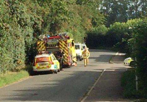 The emergency services were called out to Hubbards Lane. Picture: Jodie Ann Sharp (3668622)