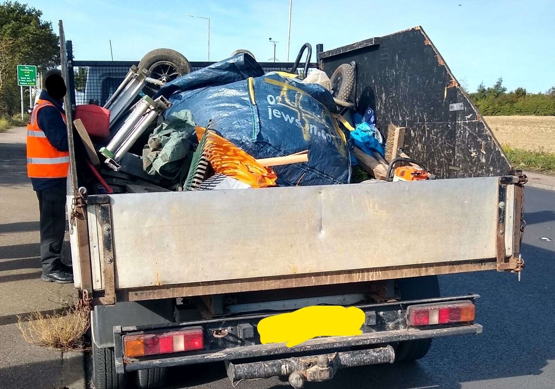 Ten vehicles were stopped during the clampdown on flytippers. (19794071)