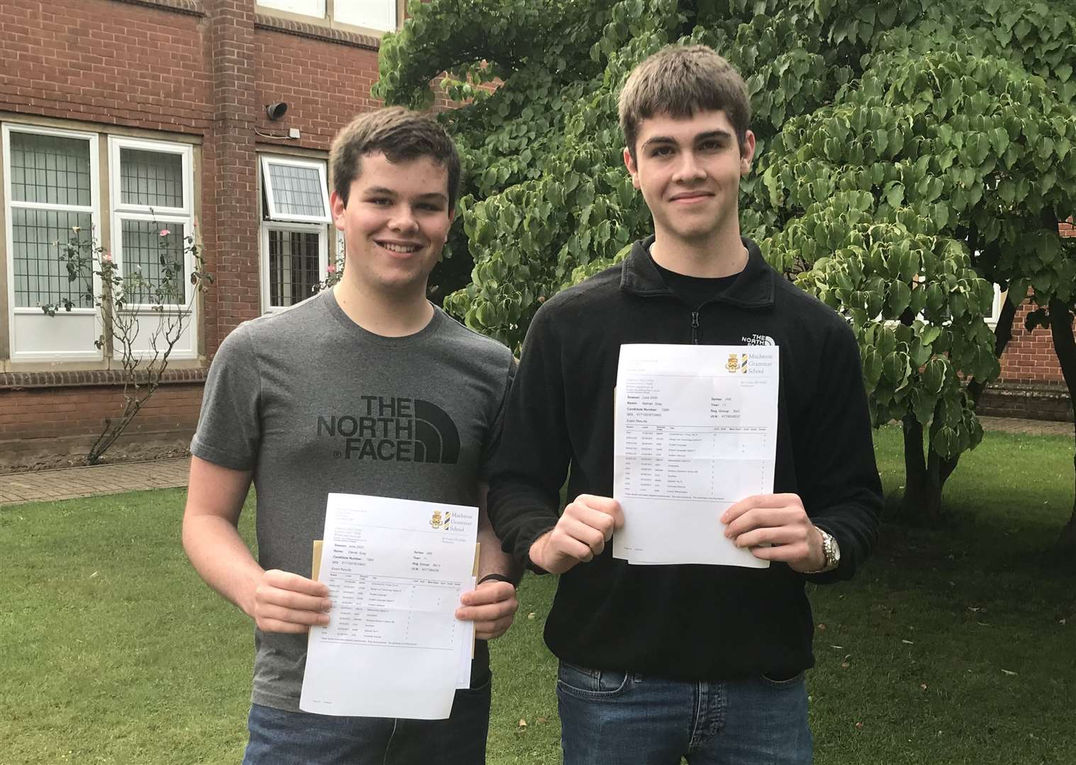 Maidstone Grammar School pupils and twins, Dan and Nathan Gray