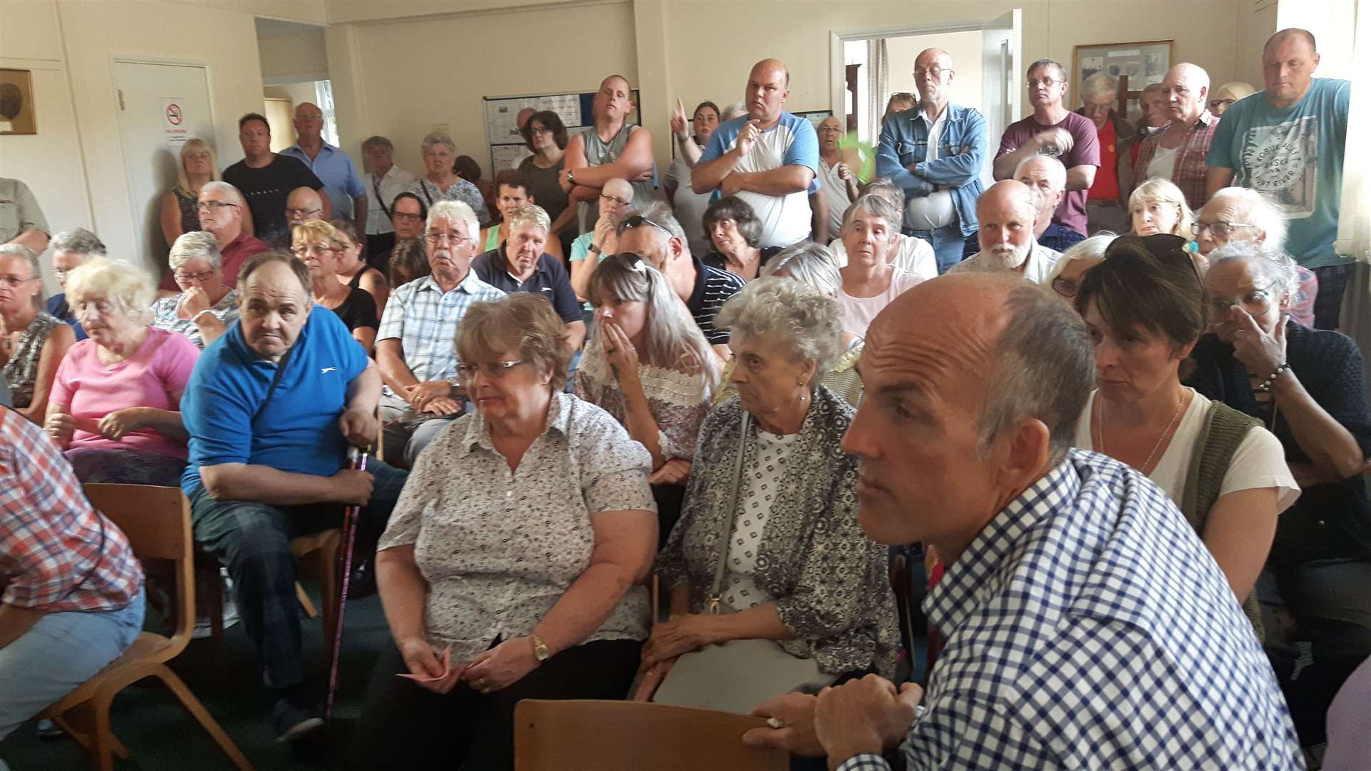 Aycliffe Church Centre was needed to discuss problems affecting the entire community. This packed meeting, in July 2017, concerned noise nuisance from lorries. Picture: Sam Lennon
