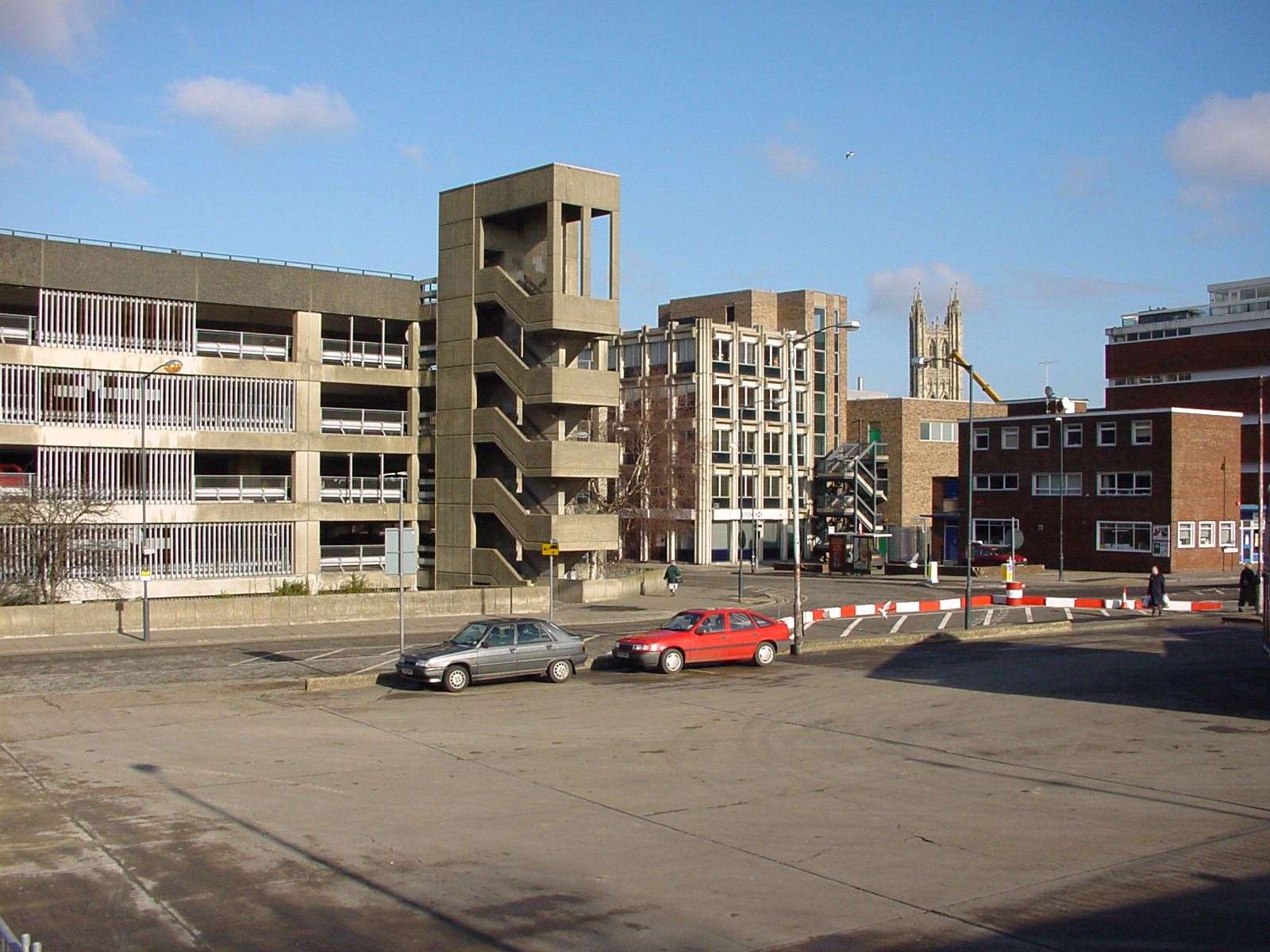 The multi-storey car park in Canterbury in 1999 before the arrival of Whitefriars. Picture: Martyn Barr