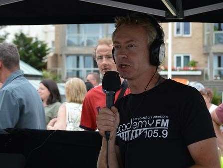David Sharp MBE is station manager at Academy FM community radio station in Folkestone