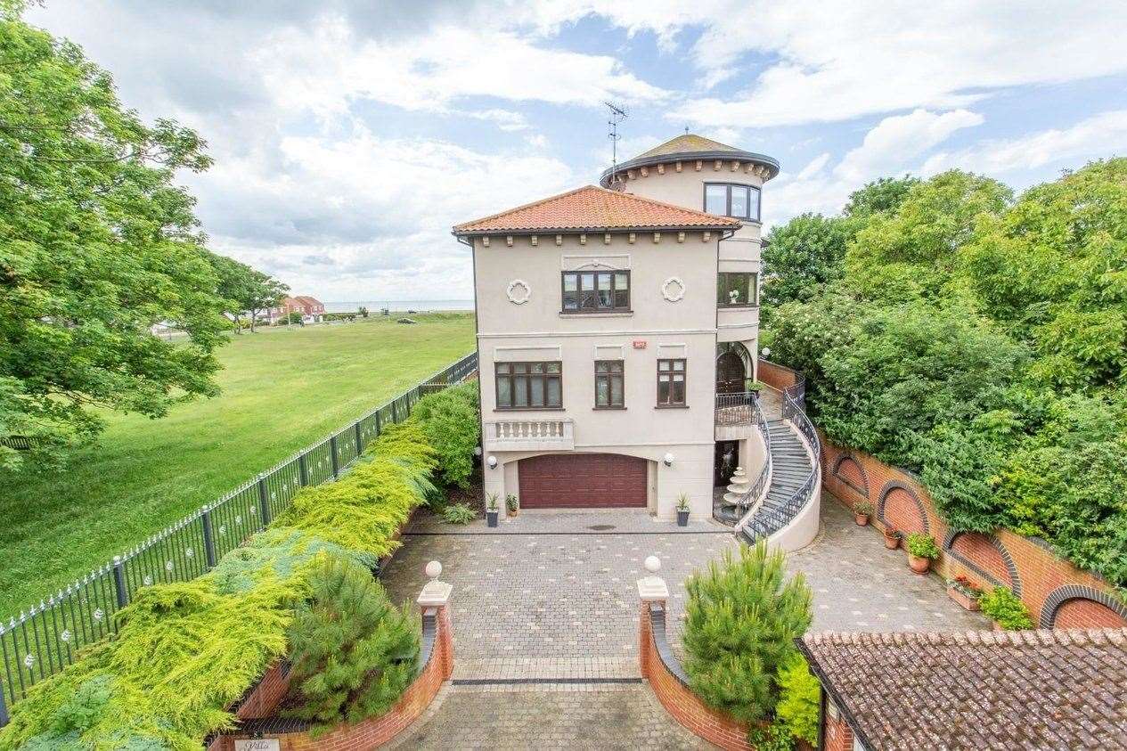 This Italian-inspired villa in Birchington-on-Sea is on the market for £1.75m. Picture: Miles and Barr