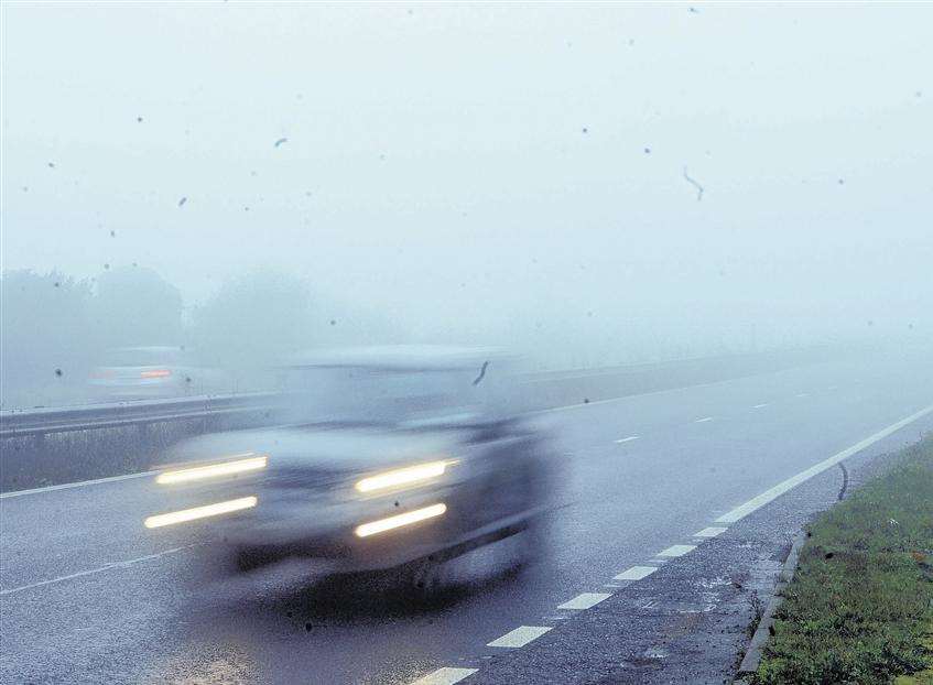 Fog is affecting commuters on the M20. File picture