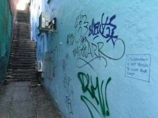 Tagging is an issue in the town. Picture: Mary Lawes