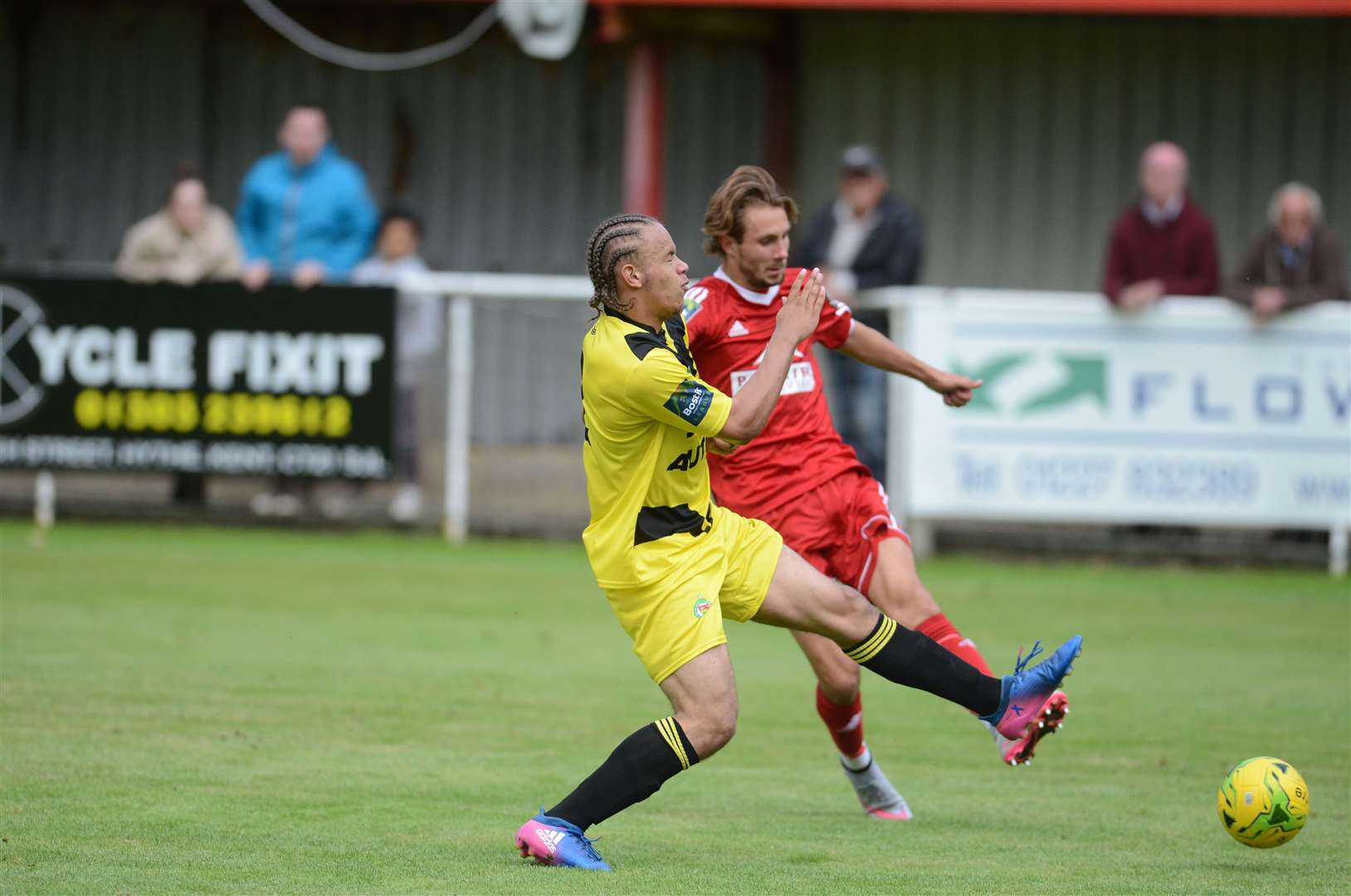 Ben Wilson in action for Ashford United Picture: Gary Browne