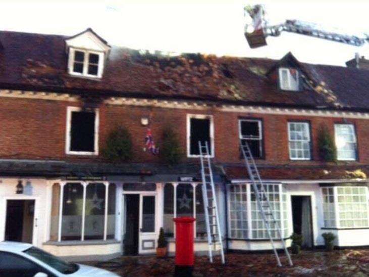 The fire was put out 13 hours after it began. Picture: Kent Fire and Rescue Service (6114943)