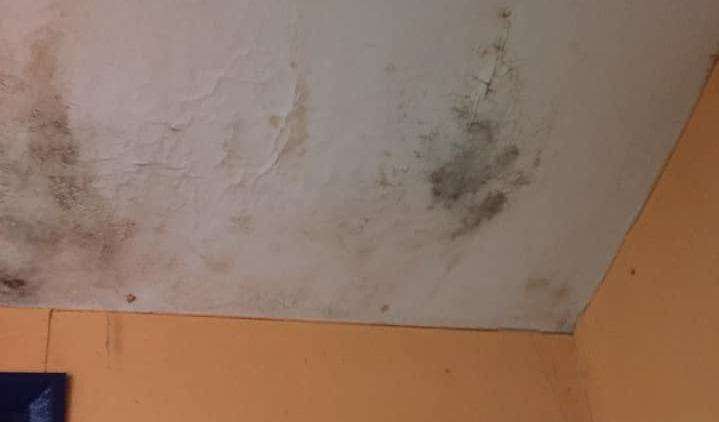 Photographs of the damp were shared online. Picture: Matilda Smith