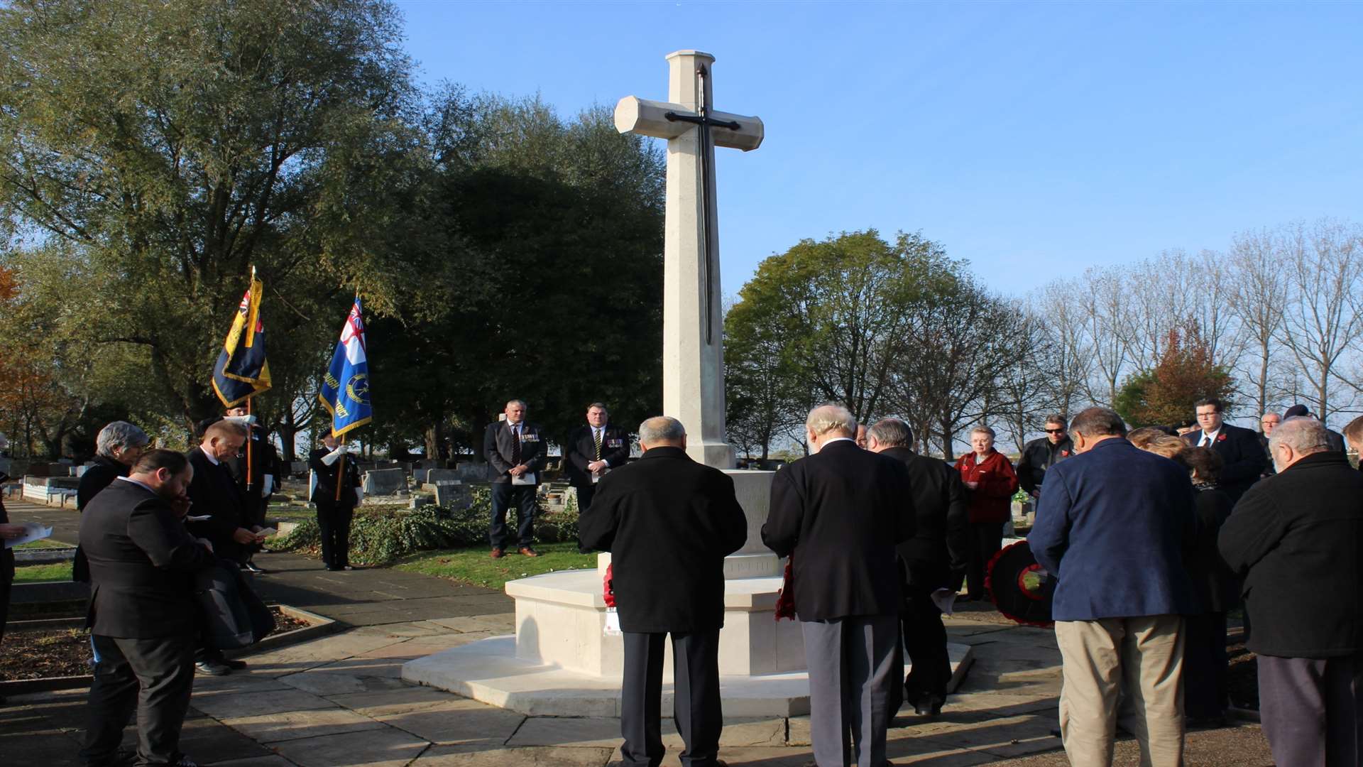 The service was taken by Royal British Legion padre Father Colin Johnson