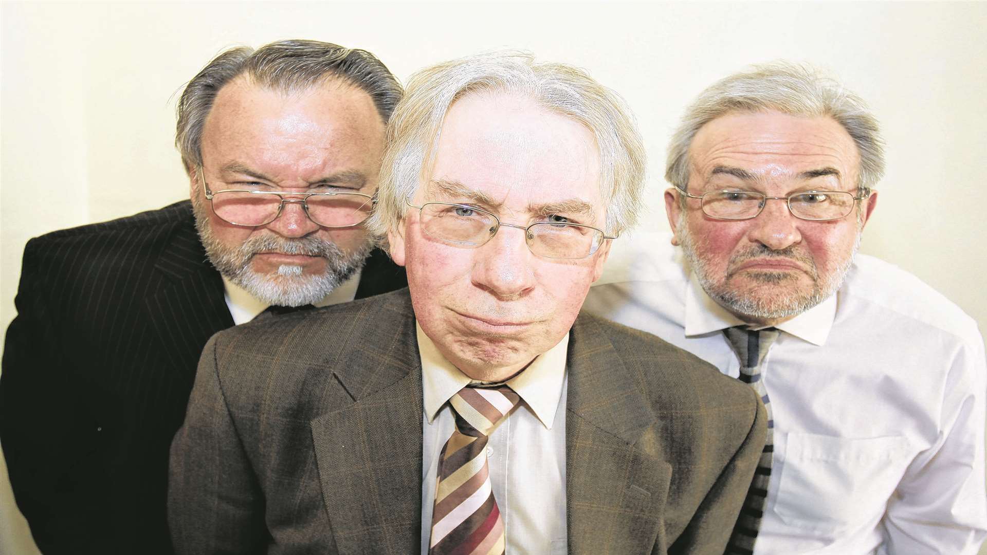 Peter Cook (centre) with fellow Codgers Alan Watkins and David Jones
