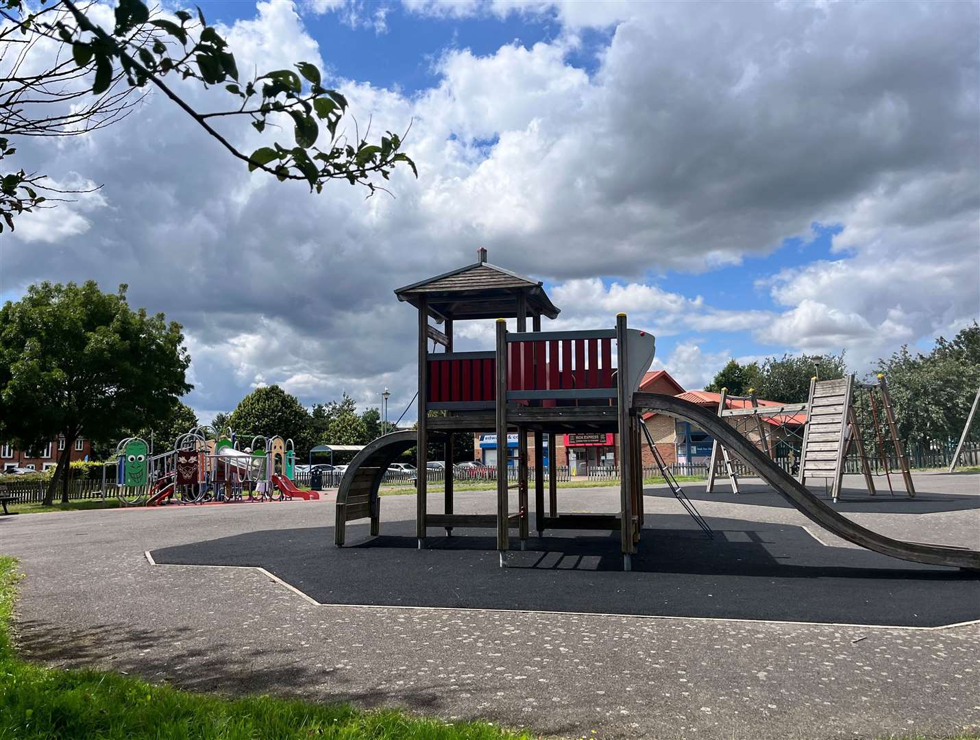 Cllr Winston Michael says this piece of equipment in the Kennington play park is like a “watchtower” for youths with catapults