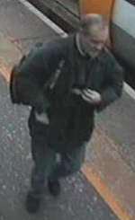 Police would like to identify this man, caught on CCTV at Plumstead station