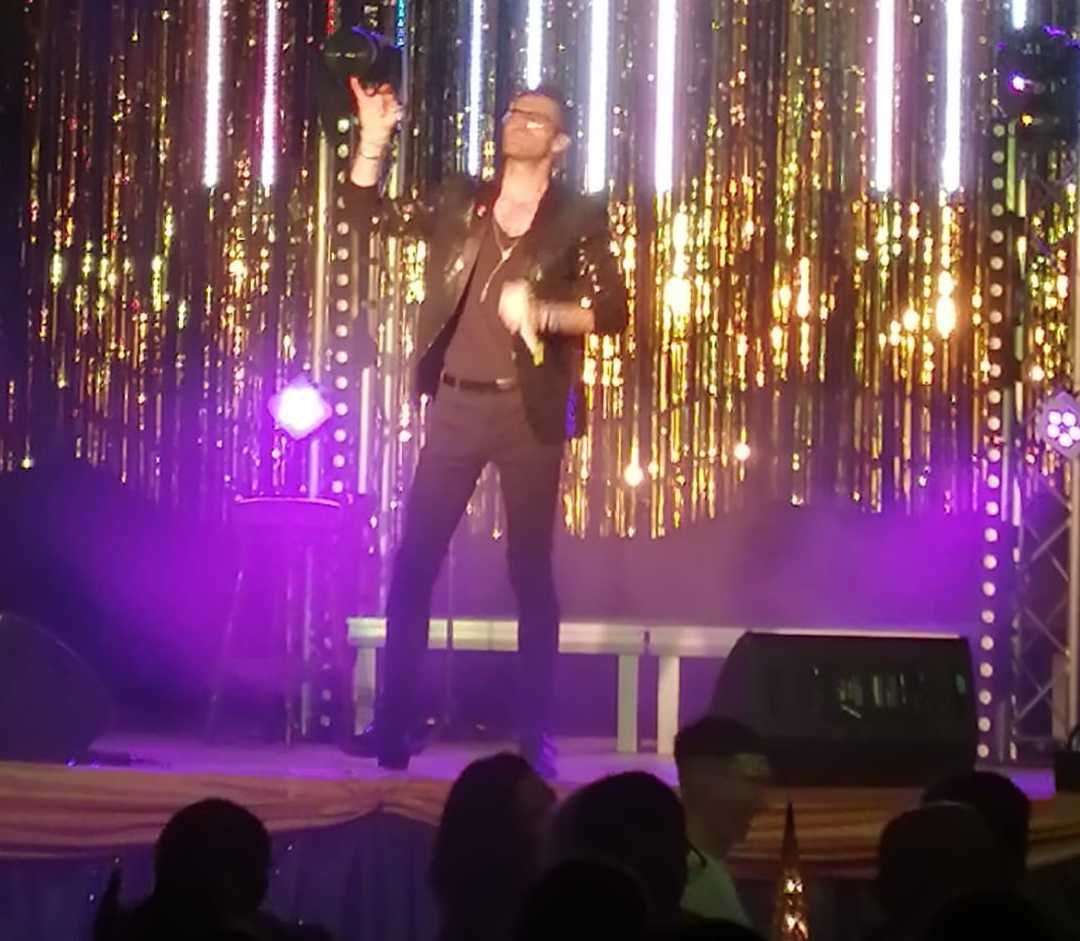 Tony Nelson performing as George Michael Picture: Jack Couzens