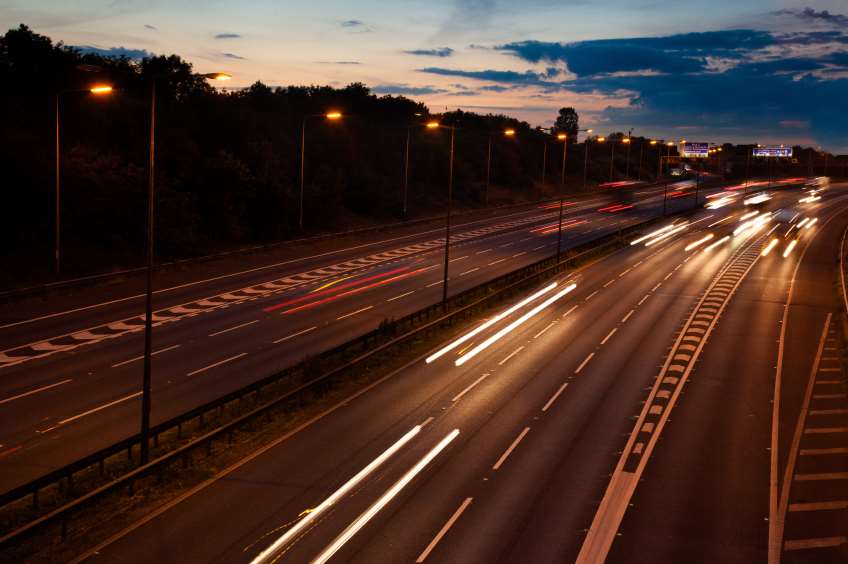 The crash was late at night on the M25