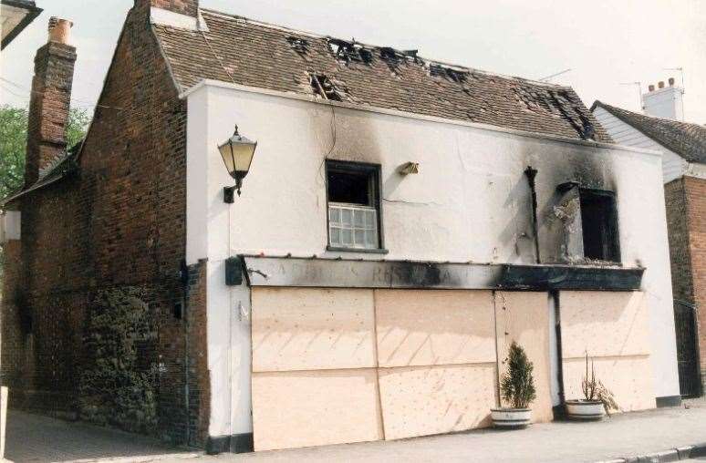 From left, Saddlers in 1986; the same restaurant after a fire in 1992; and the building as Enrico’s pictured in 1995