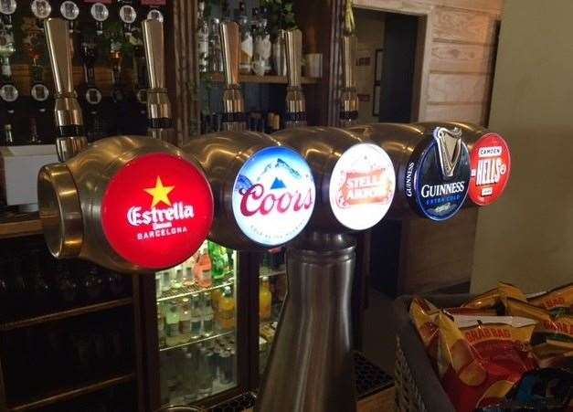There were plenty of the manager’s favourites on tap. If you fancy a pint of Estrella it will cost you 5p over a fiver.