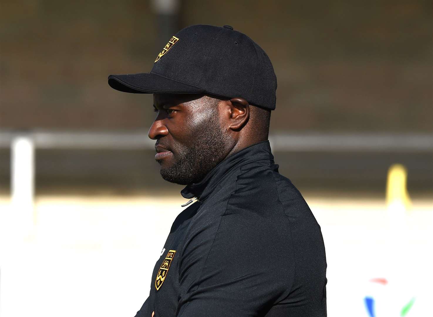 Maidstone United manager George Elokobi. Picture: Steve Terrell