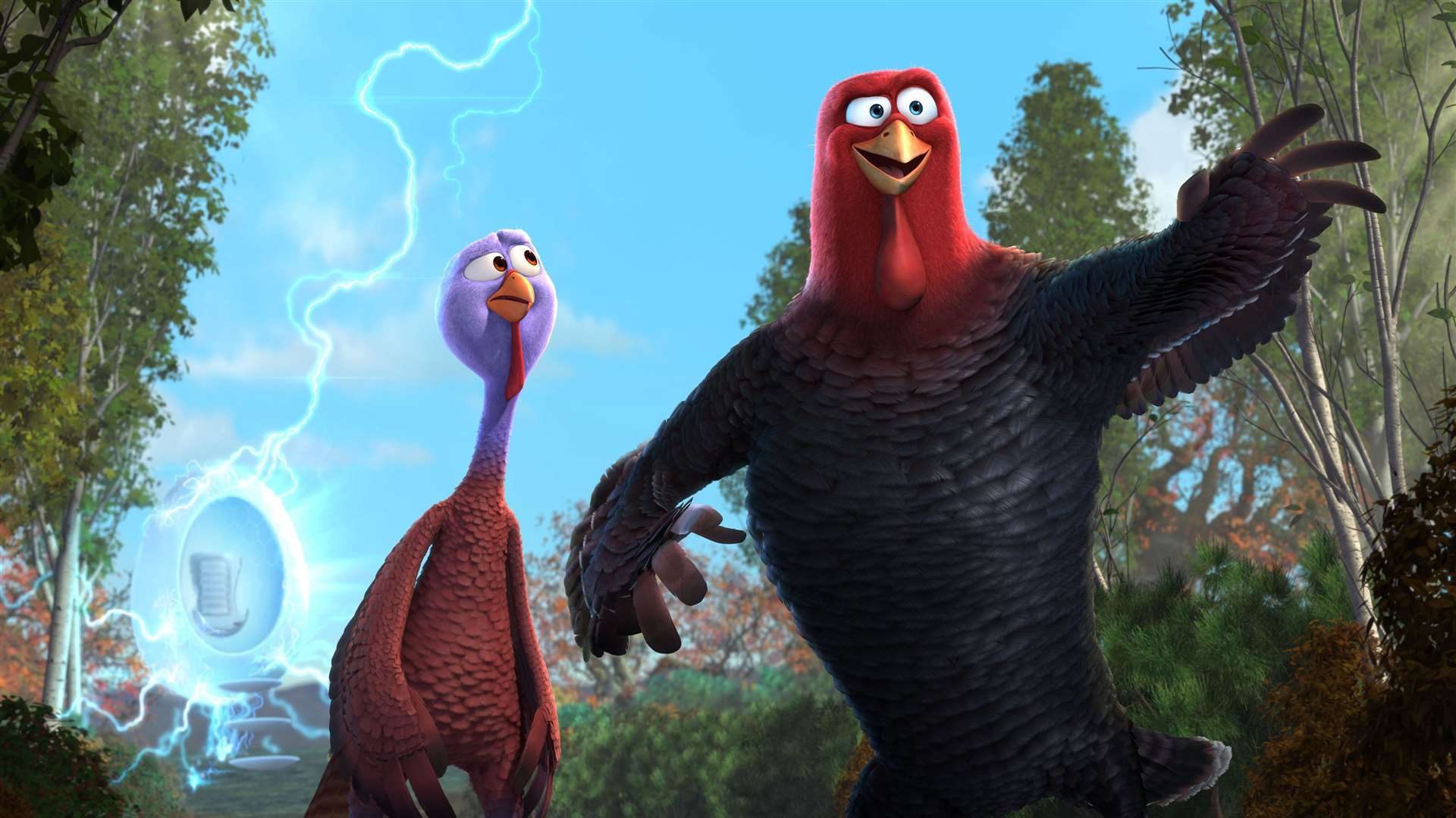Free Birds, Reggie (voiced by Owen Wilson) and Jake (voiced by Woody Harrelson). Picture: PA Photo/Entertainment One
