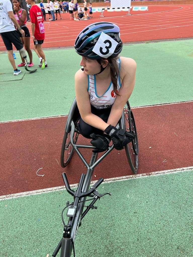 Ellis took up wheelchair racing last June after recovering from a life-changing injury