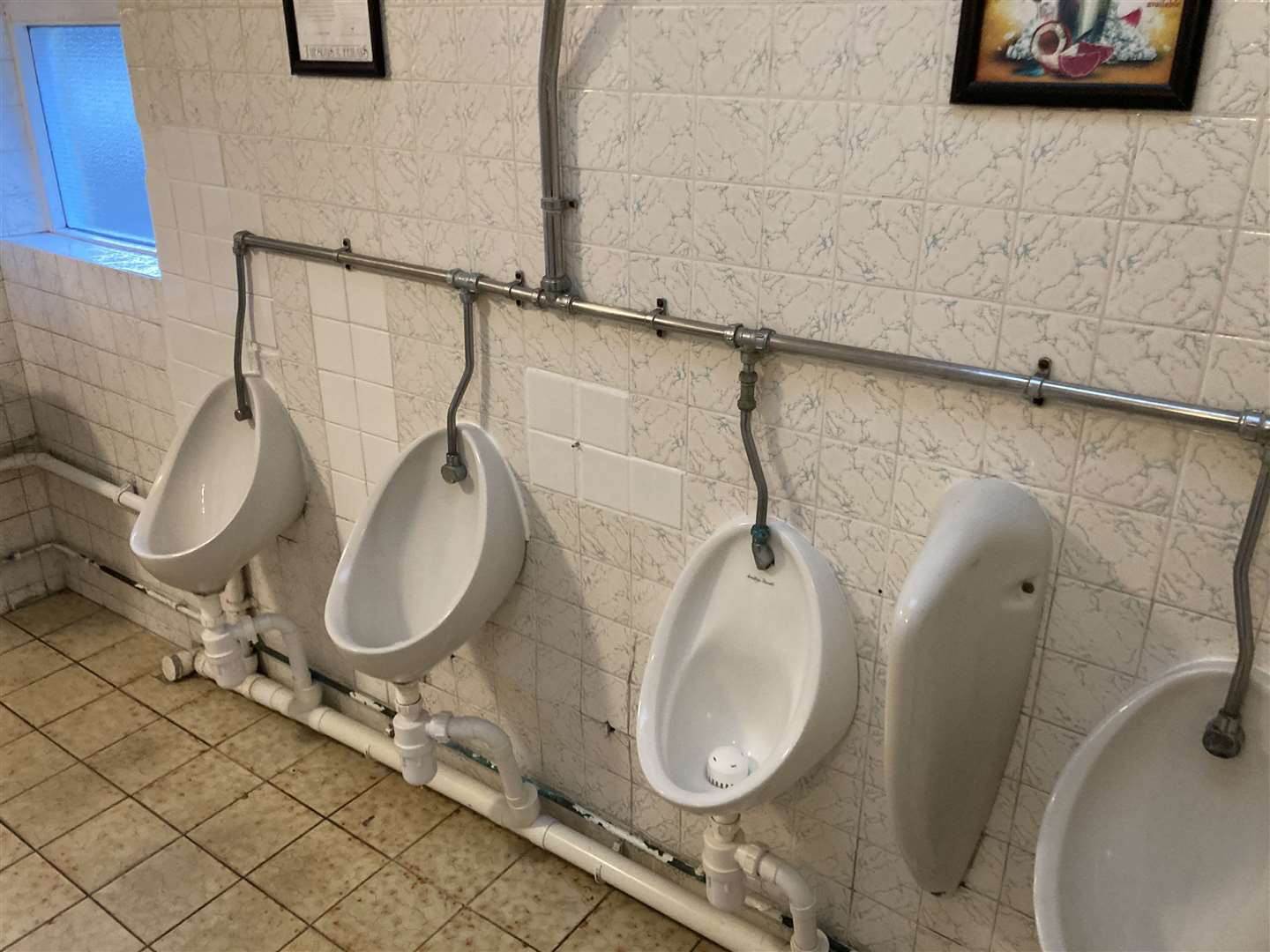 The toilets were clean and airy