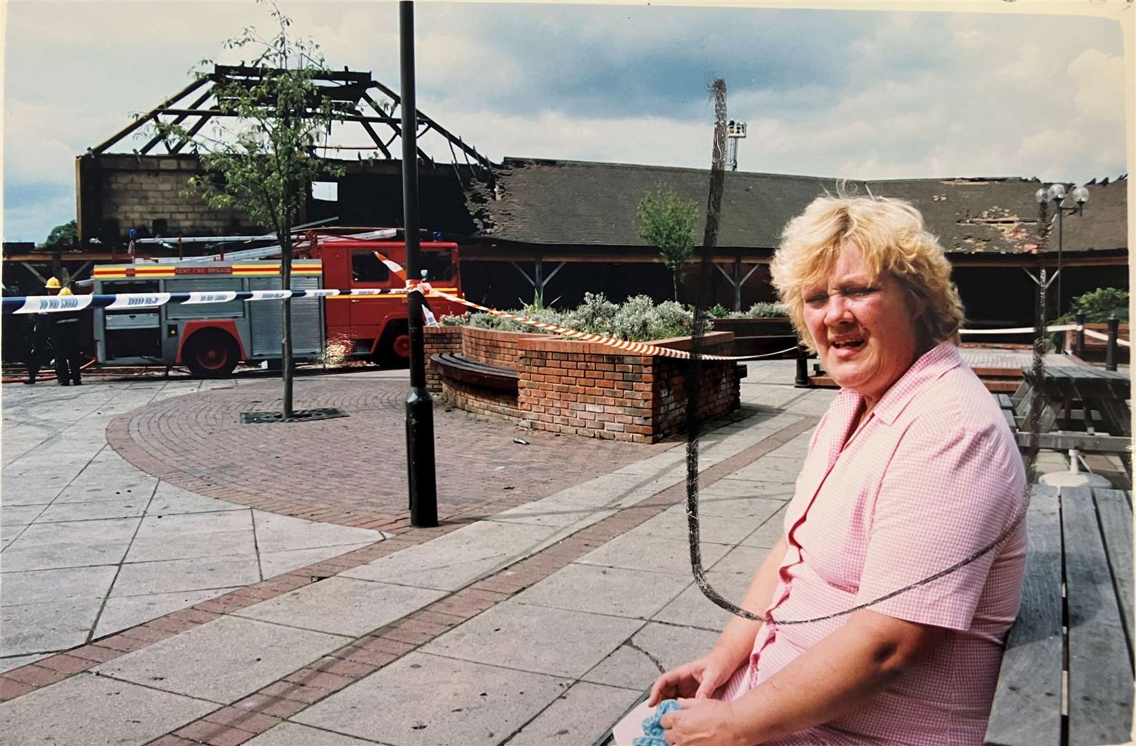 Jean Reed described how the flames threatened to spread to her pub, the Early Bird, at the height of the blaze