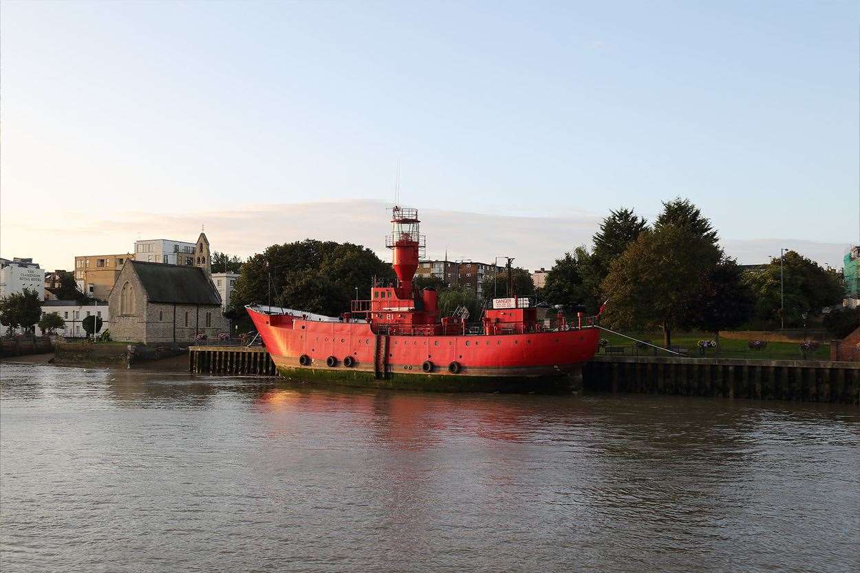 The LV21 docked at Gravesend, a popular attraction in the area. Picture: Gravesham Borough Council