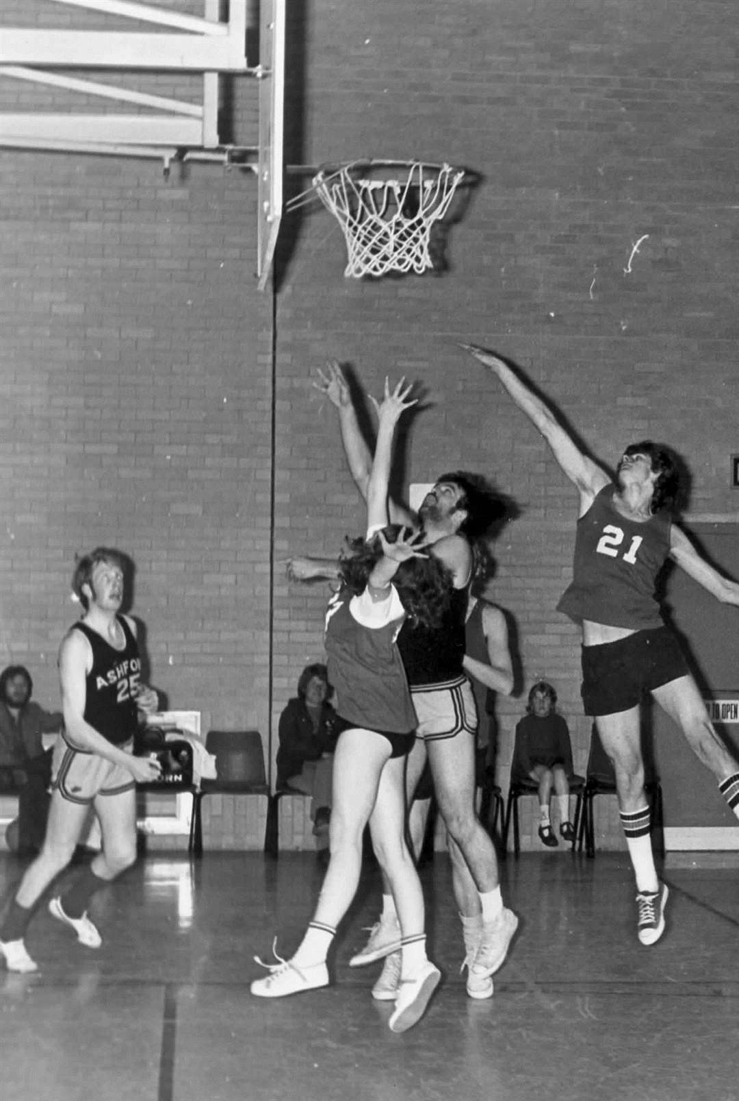 Mixed Basketball Match at the Stour Centre in Ashford in 1970