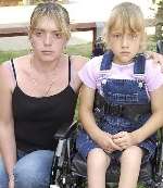 LONG WAIT: Angela Mitchell and daughter Kirsty, six, failed to get an ambulance. Picture: ANDREW WARDLEY
