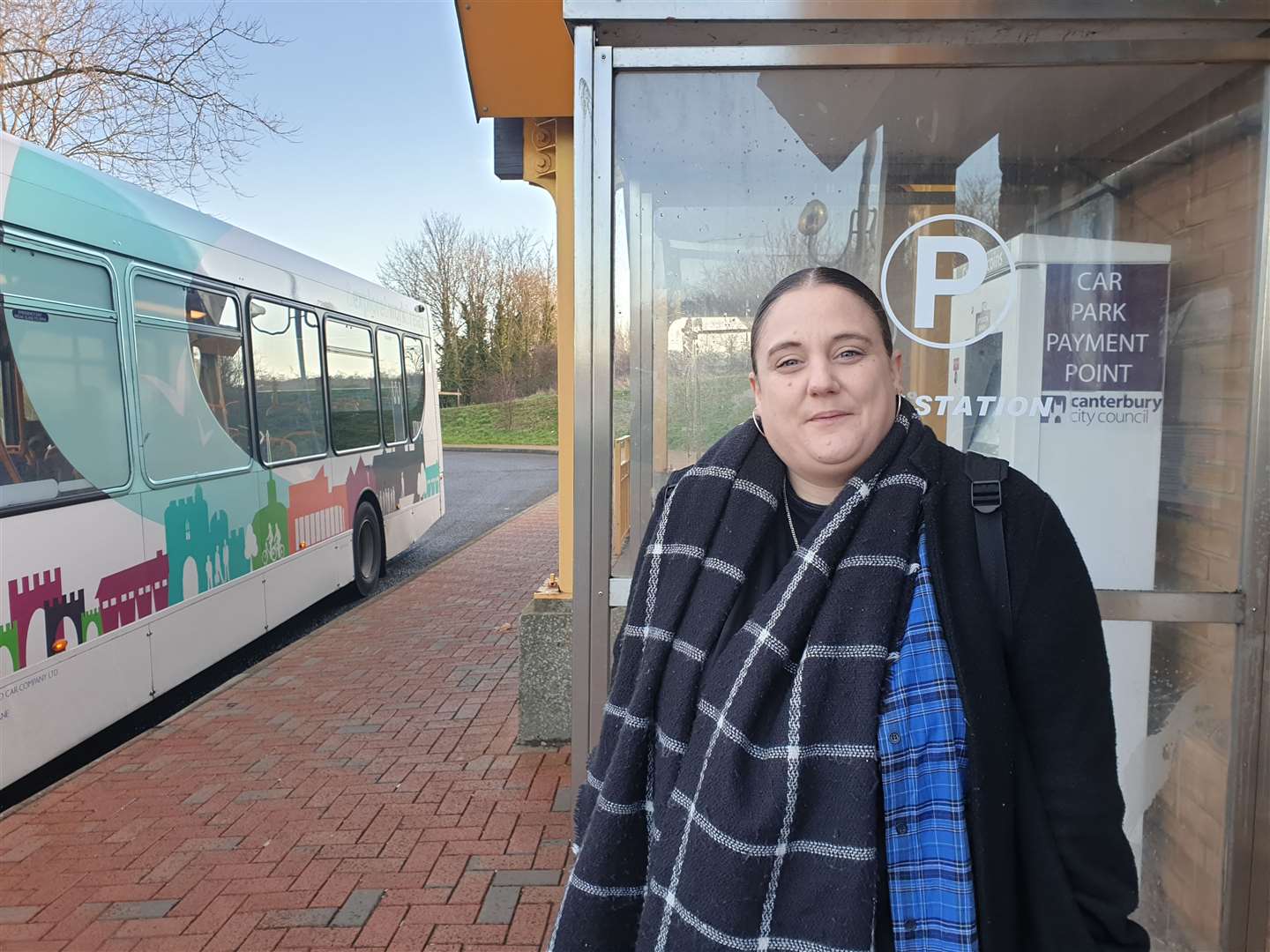 Student nurse Danielle Bettigieg-Horrigan regularly uses the Park and Ride service to get into Canterbury