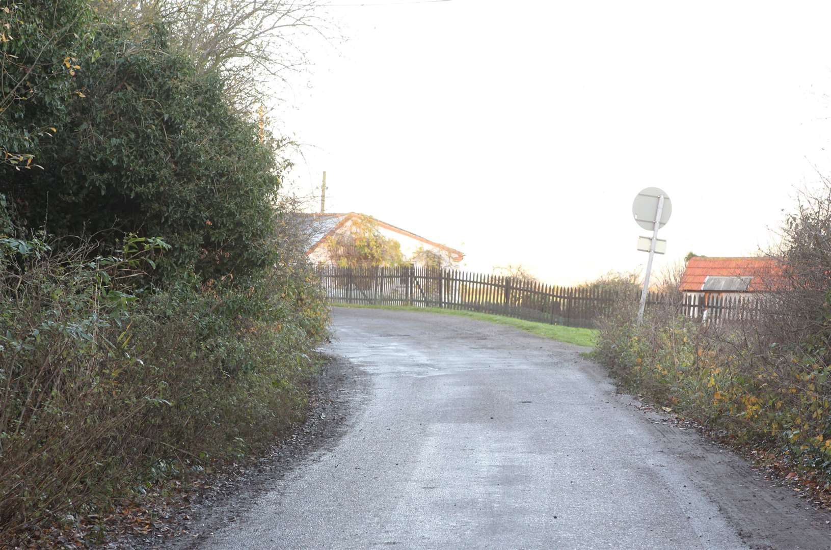 The road to the Nuralite industrial estate/entrance. Picture: John Westhrop