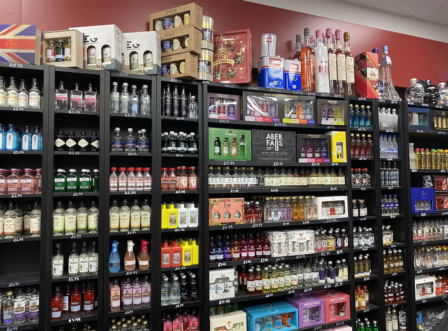 The store stocks just under 1,000 different brands of drinks