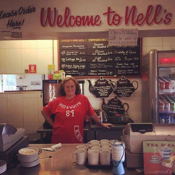 Sandra Hassan of Nell's Cafe in Gravesend is providing a free packed lunch for families in need