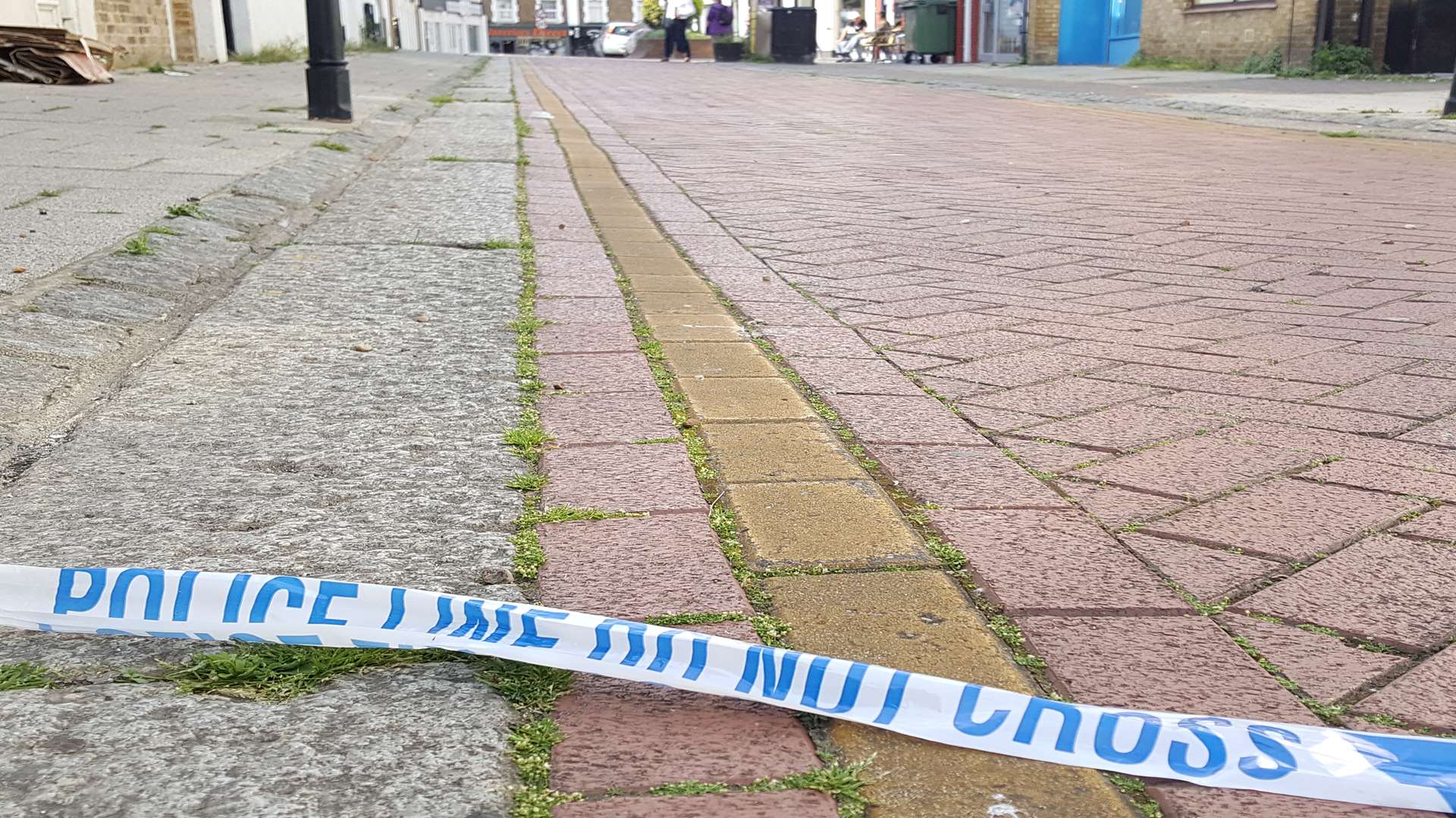 Police tape in Bank Street